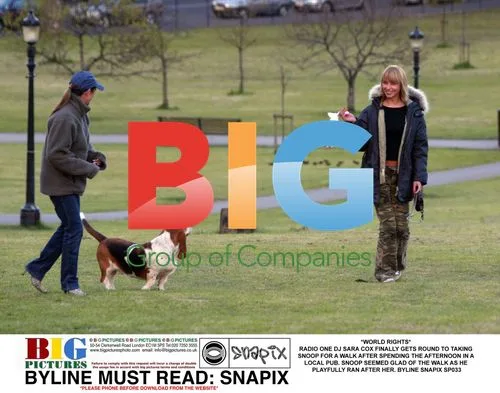 Sarah Cox Takes Snoop for a Walk