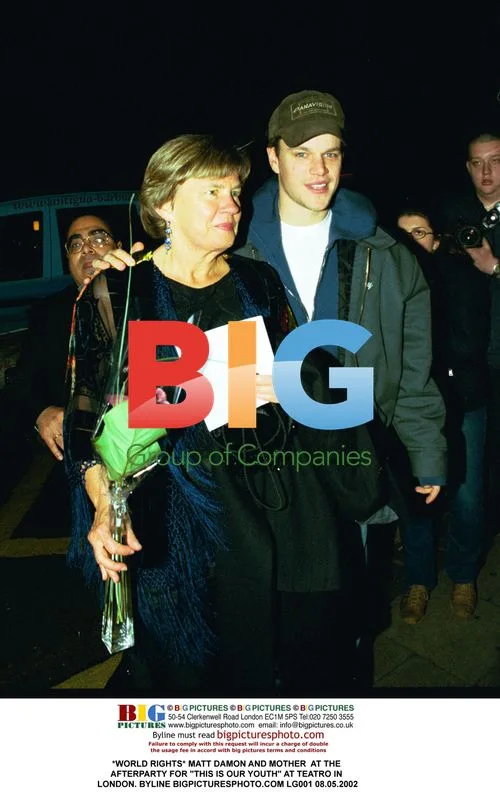 Matt Damon and mother at "This Is Our Youth" afterparty