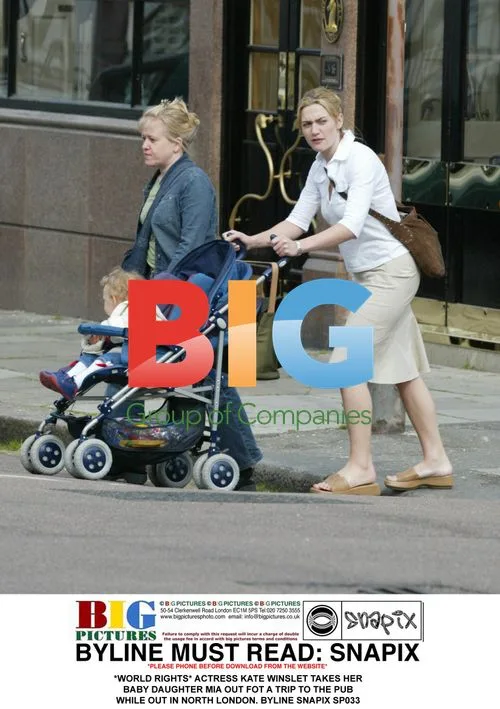 Kate Winslet Takes Baby Daughter Mia Out in North London