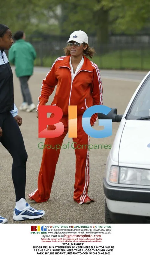 Mel B Jogs Through Hyde Park