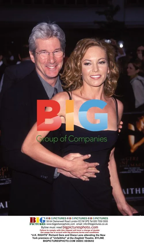 Richard Gere and Diane Lane at 'Unfaithful' premiere