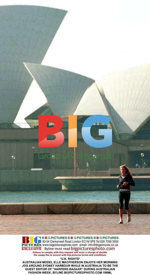 Elle Macpherson Jogging in Sydney