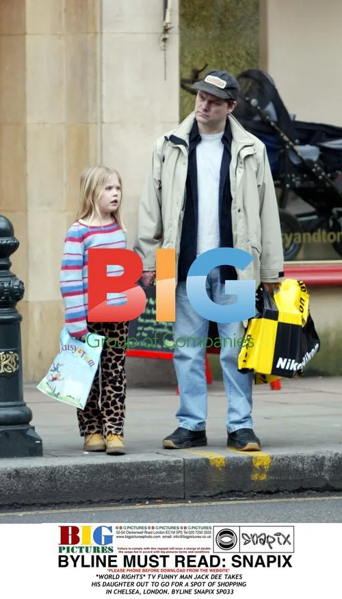 Jack Dee out shopping with daughter in Chelsea