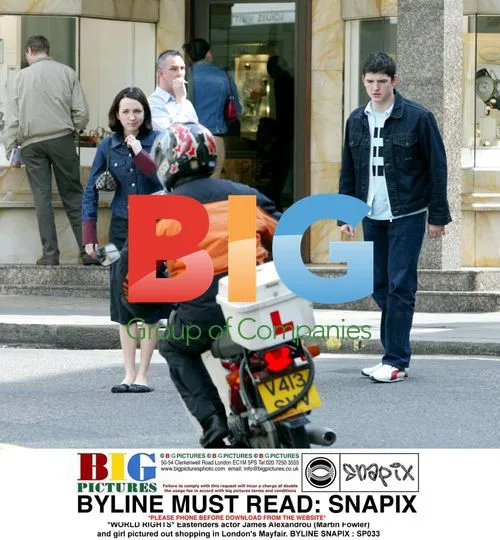 James Alexandrou shopping in Mayfair