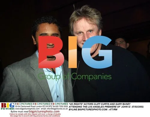 Cliff Curtis and Gary Busey at 'John Q' Premiere