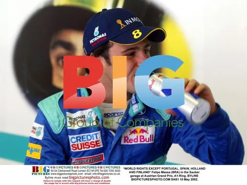 Felipe Massa in Sauber garage at 2002 Austrian GP