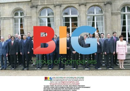 Chirac and New French Government Ministers