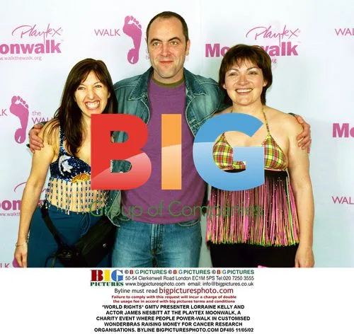 Lorraine Kelly and James Nesbitt at Playtex Moonwalk