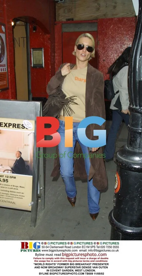 Denise Van Outen in Covent Garden, London