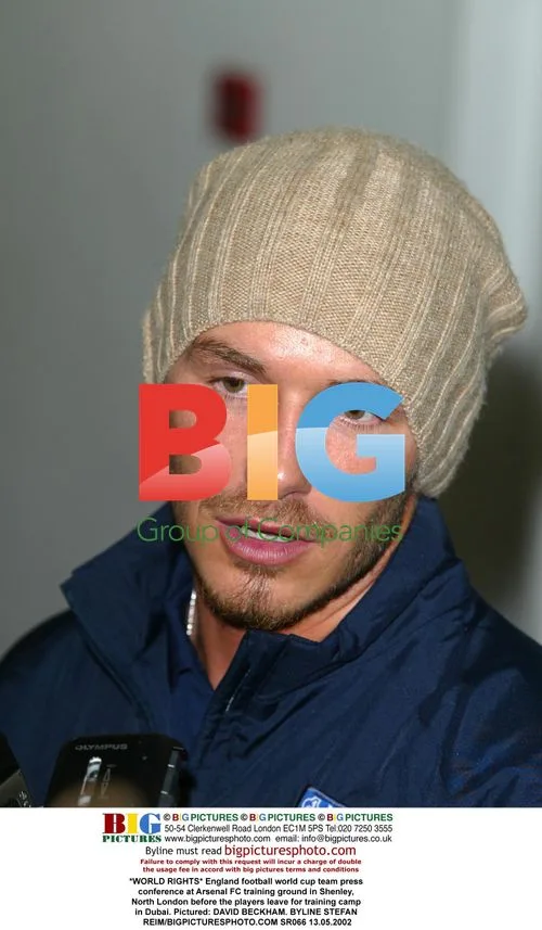 David Beckham at England World Cup press conference