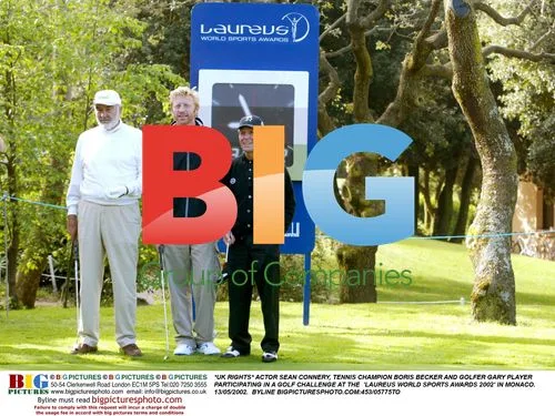 Celebrities Playing Golf at Laureus Awards 2002
