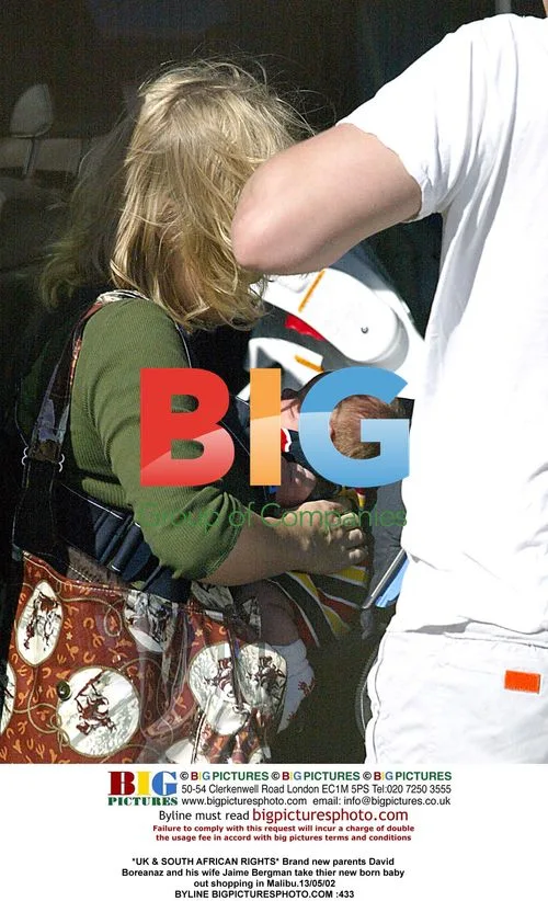 New parents David Boreanaz and Jaime Bergman out shopping