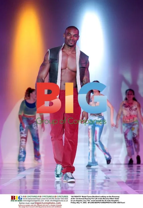 Model Tyson Beckford walks Runway for Life event