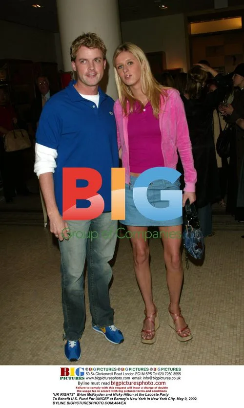 Brian McFayden and Nicky Hilton at Lacoste Party