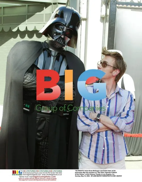 Ewan McGregor and Darth Vader at "Star Wars" Event