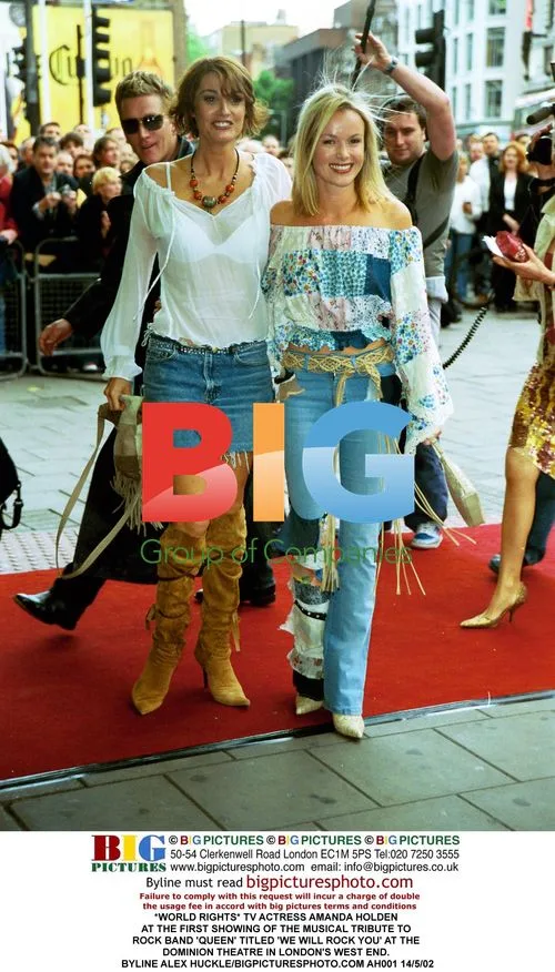 TV Actress Amanda Holden at 'We Will Rock You' Musical