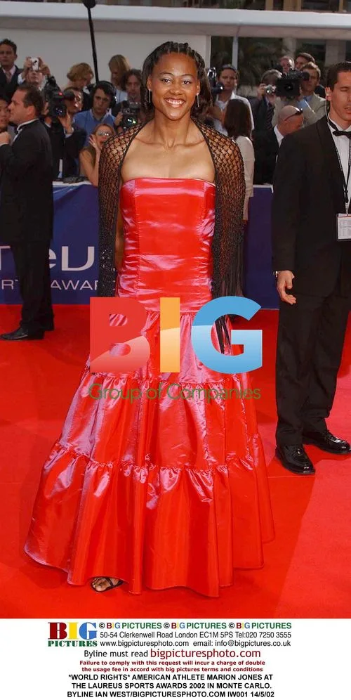 Marion Jones at Laureus Sports Awards 2002