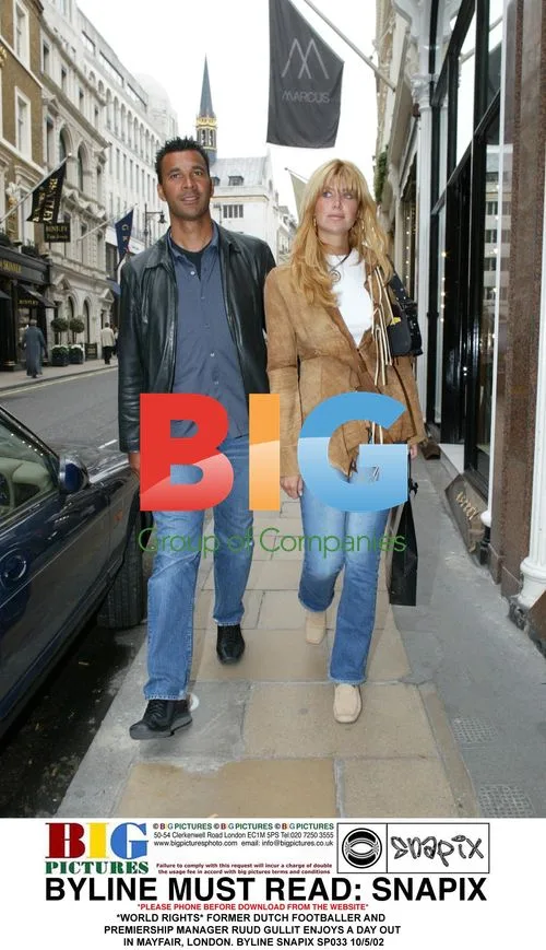 Ruud Gullit Enjoys Day Out in Mayfair