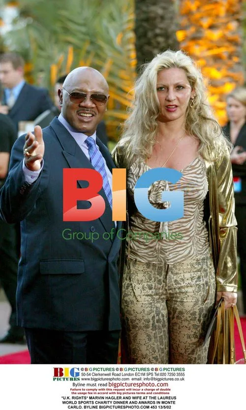 Marvin Hagler and Wife at Laureus Sports Dinner