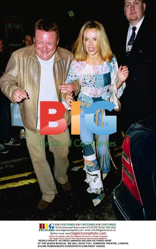 ACTRESS AMANDA HOLDEN AT 'WE WILL ROCK YOU' MUSICAL