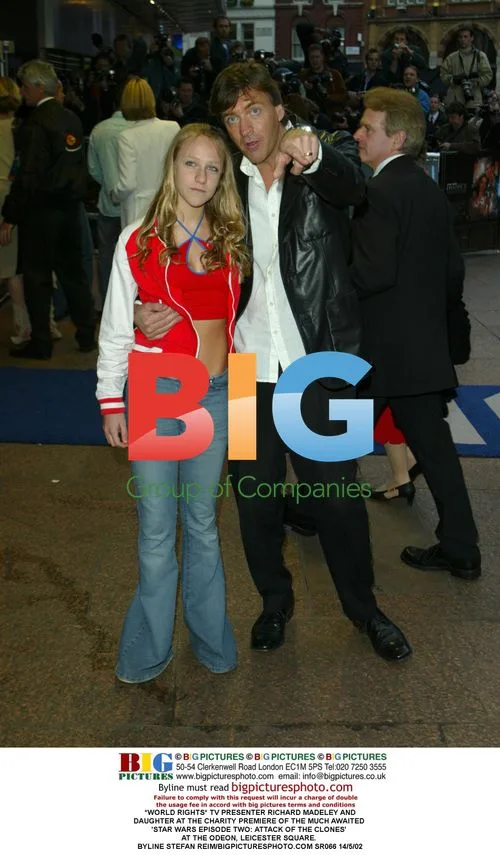 Richard Madeley and daughter at 'Star Wars' premiere