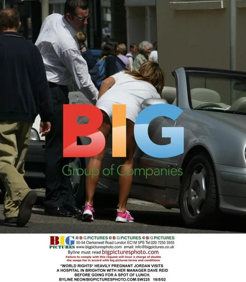 Pregnant Jordan visits hospital in Brighton