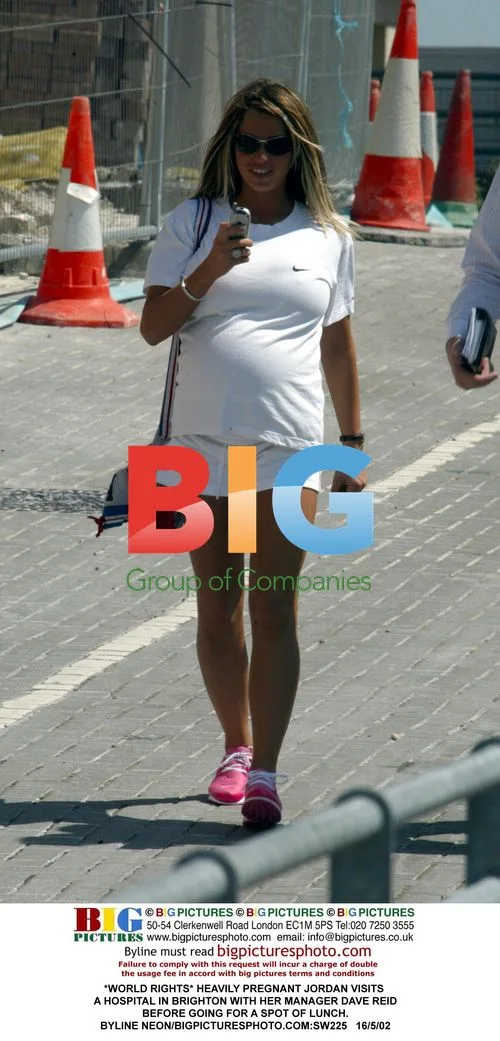 Heavily Pregnant Jordan Visits Brighton Hospital
