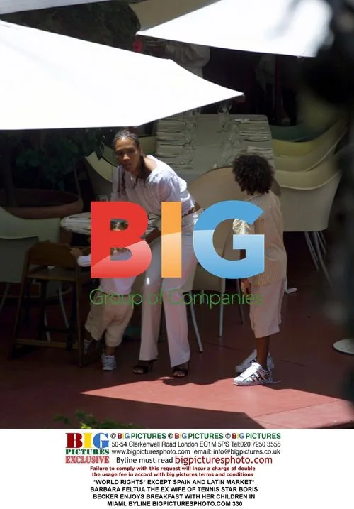 Barbara Feltua, Boris Becker's Ex-Wife, with Kids in Miami