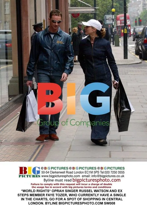 Oprah, Russel Watson and Faye Tozer go shopping in London