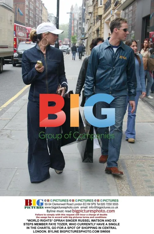 Oprah, Russel Watson & Faye Tozer Shopping in London