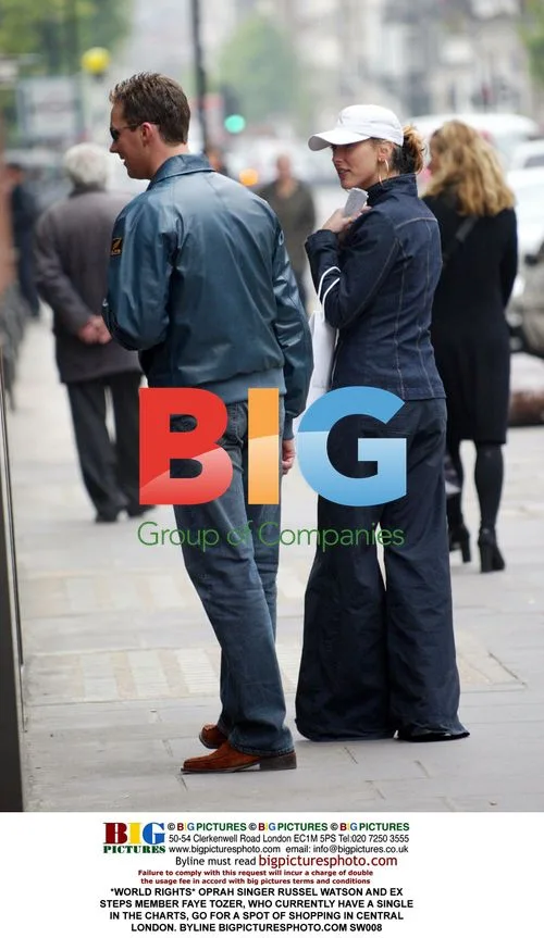 Oprah, Russel Watson and Faye Tozer shopping in London