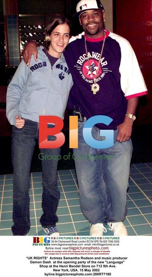 Samantha Rodson and Damon Dash at "Language" Shop Opening