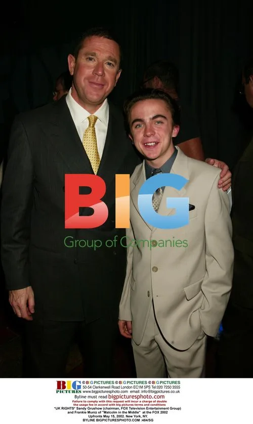 Sandy Grushow & Frankie Muniz at FOX 2002 Upfronts