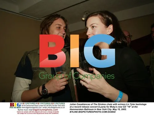 Julian Casablancas & Liv Tyler at Moby Event