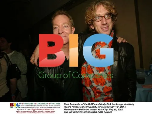 Fred Schneider and Andy Dick at Moby concert