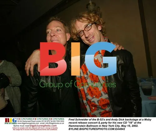 Fred Schneider and Andy Dick at Moby concert