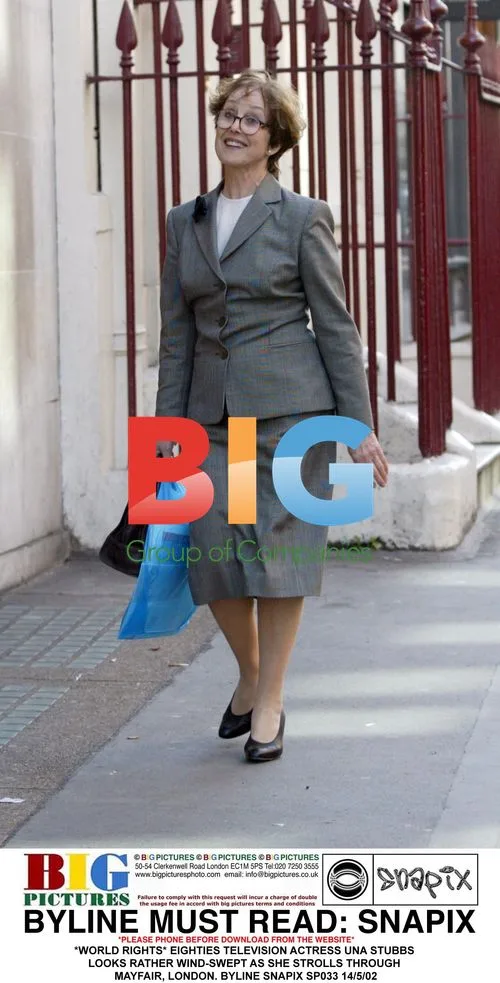 Actress Una Stubbs Strolls Through Mayfair
