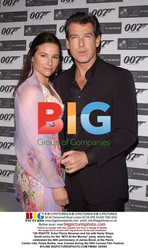 Pierce Brosnan and wife at Cannes party