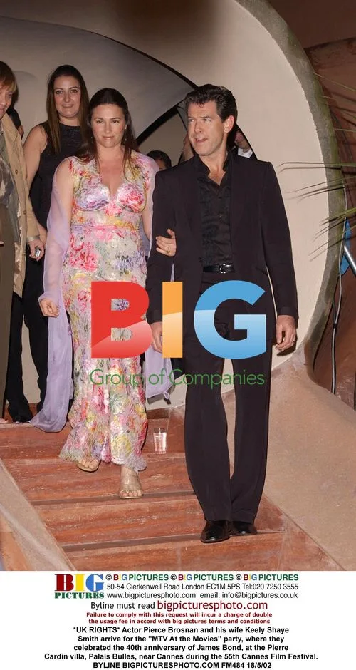 Pierce Brosnan and Keely Shaye Smith at Cannes party