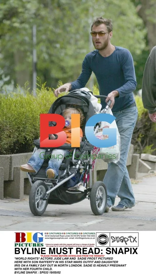 Jude Law and Sadie Frost with Kids
