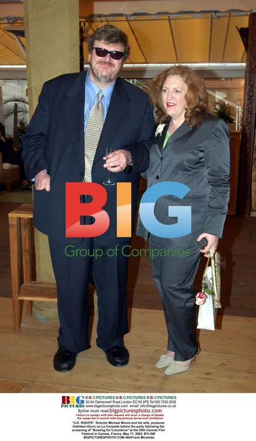 Michael Moore and wife at Cannes Film Festival