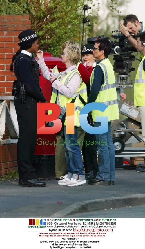 Josie D'arby and Joanna Taylor on set