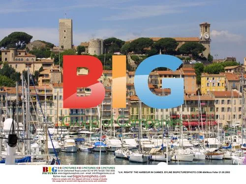 Scenic View of Cannes Harbour