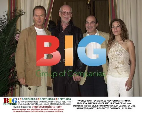 MICHAEL KEATON, MICK JACKSON, DAVID SUCHET AND LILI TAYLOR at Cannes