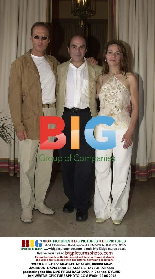MICHAEL KEATON, Mick Jackson, David Suchet and Lili Taylor in Cannes