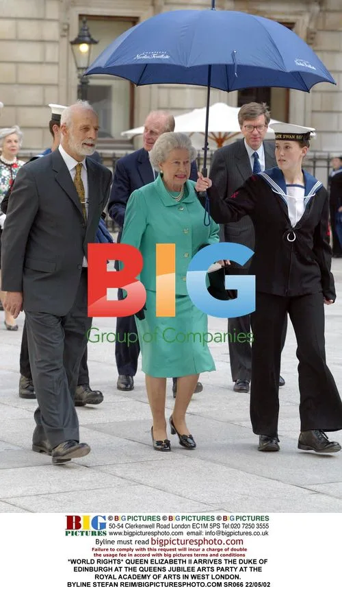 Queen Elizabeth II at Queen's Jubilee Arts Party