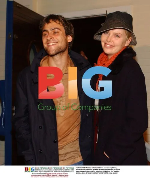 Charlize Theron and Stuart Townsend at Greenpeace event
