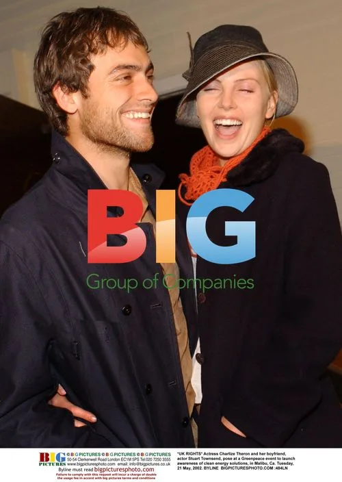 Charlize Theron and Stuart Townsend at Greenpeace event