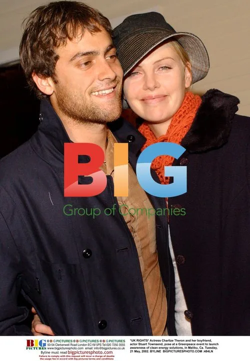Charlize Theron and Stuart Townsend at Greenpeace event