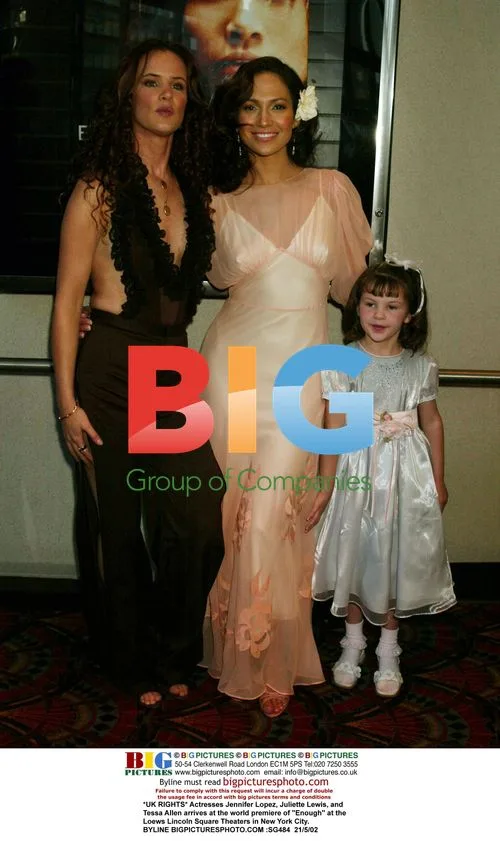 Jennifer Lopez, Juliette Lewis, and Tessa Allen at "Enough" premiere